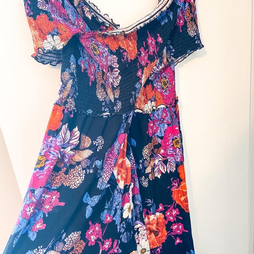 Floral wrap top jumper